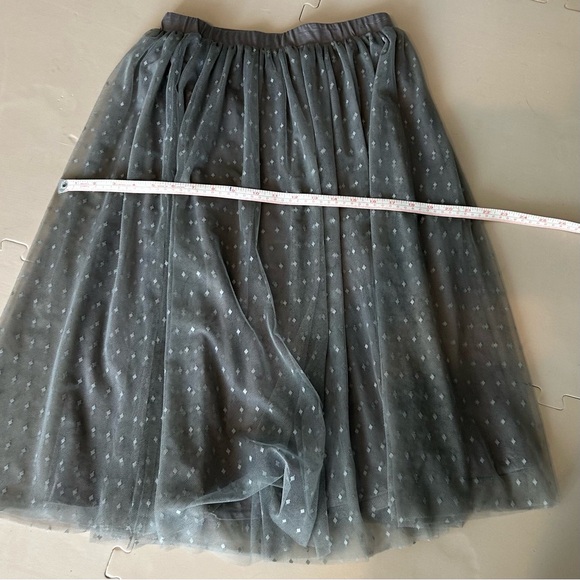 Garnet Hill Prima Tulle Skirt in gray size XS - Picture 7 of 12